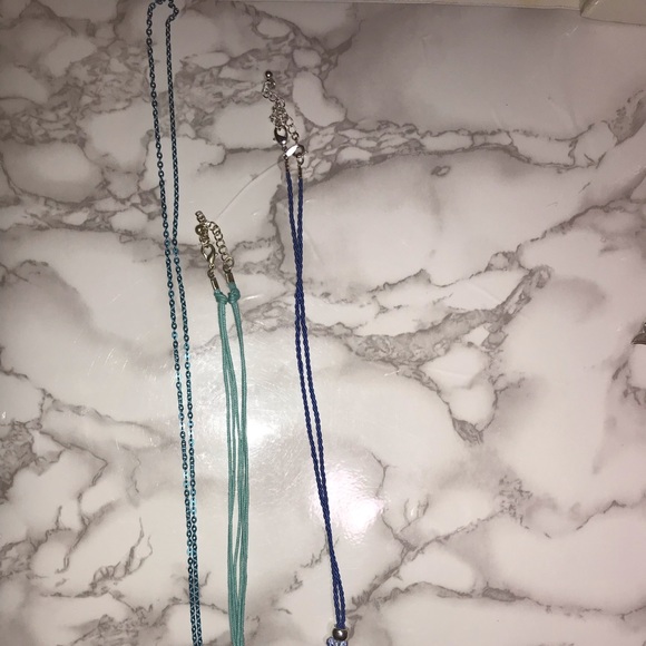 Pretty In Blue 3 Piece Necklace Set - Picture 3 of 5